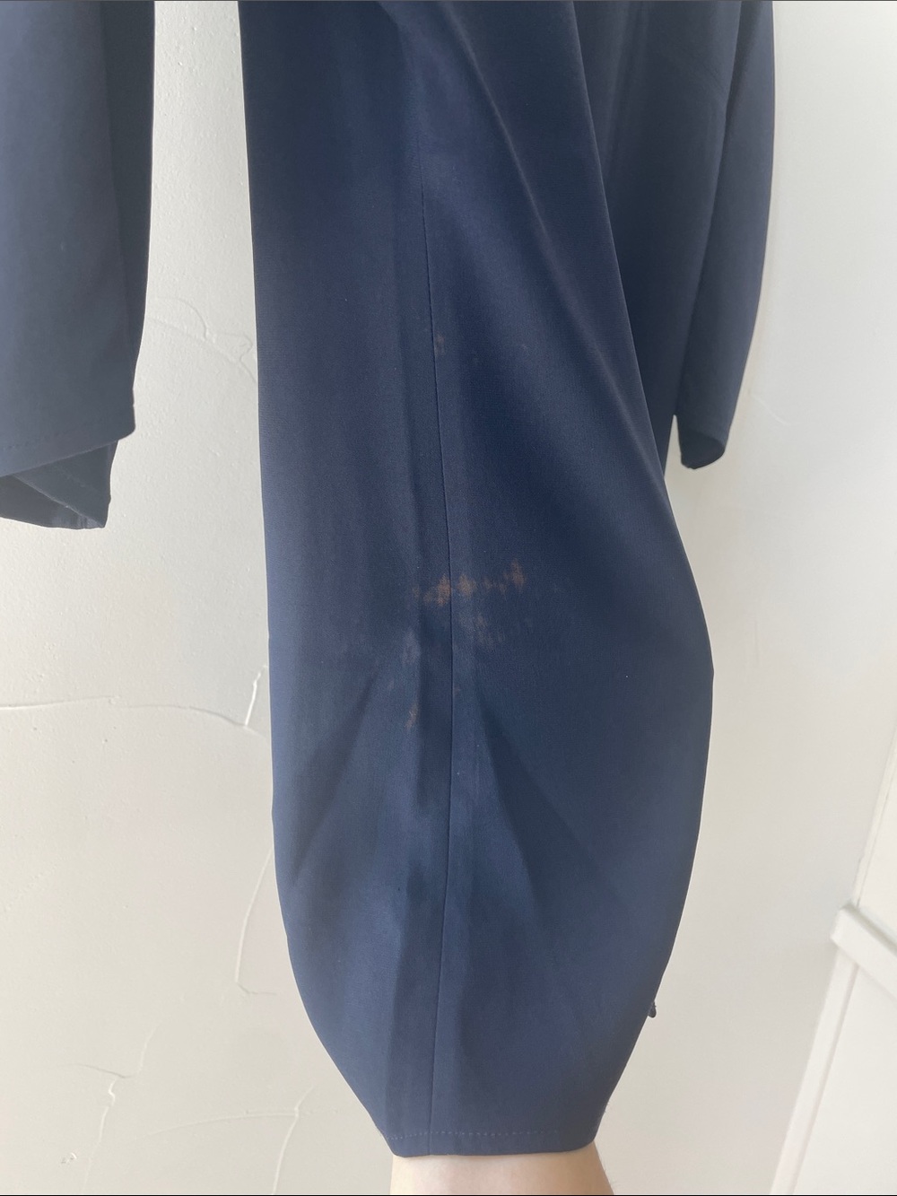 St. John Navy Dolman Sleeve Tunic Top - Picture 6 of 6